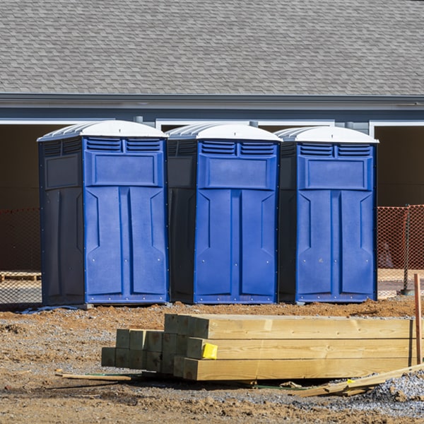 how often are the portable toilets cleaned and serviced during a rental period in Bennington Idaho